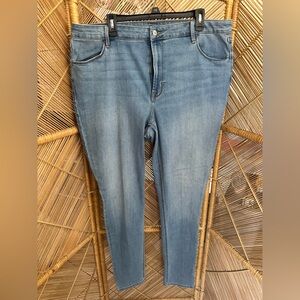 Old Navy Blue High Rise Super Skinny Jeans with Stretch